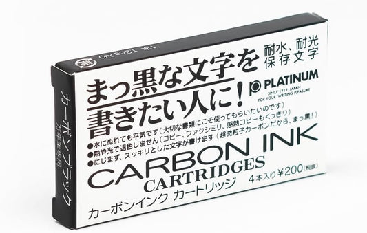 Platinum Carbon Ink Cartridges Black – Pack of Fountain Pen Refills