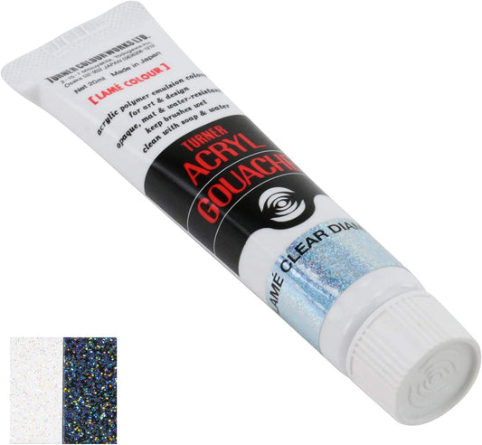 Turner Colour Works Acryl Gouache Artist Acrylic Paint - Single 20 ml Tube - Lam Clear Diamond