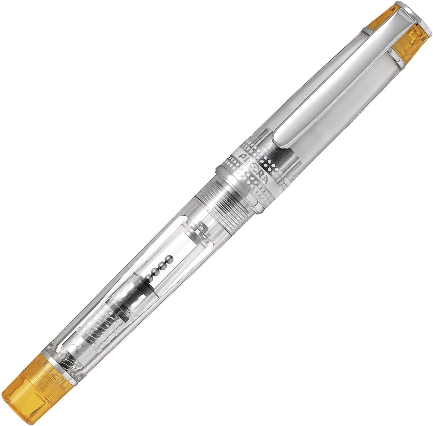 PILOT Prera Iro-Ai Medium-Nib Transparent Orange Body Fountain Pen (FPRN-350R-TOM)