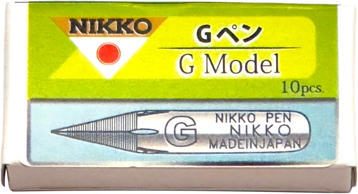 Tachikawa Pin Seisakusho Nikko NG-10 Nib G Pen, Pack of 10