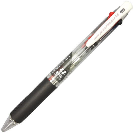 Mitsubishi Pencil SXE4500071P.T 4-Color Ballpoint Pen, Jetstream 0.7, Transparent, Pack