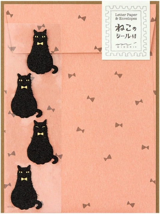 Midori Cat Letter Writing Set