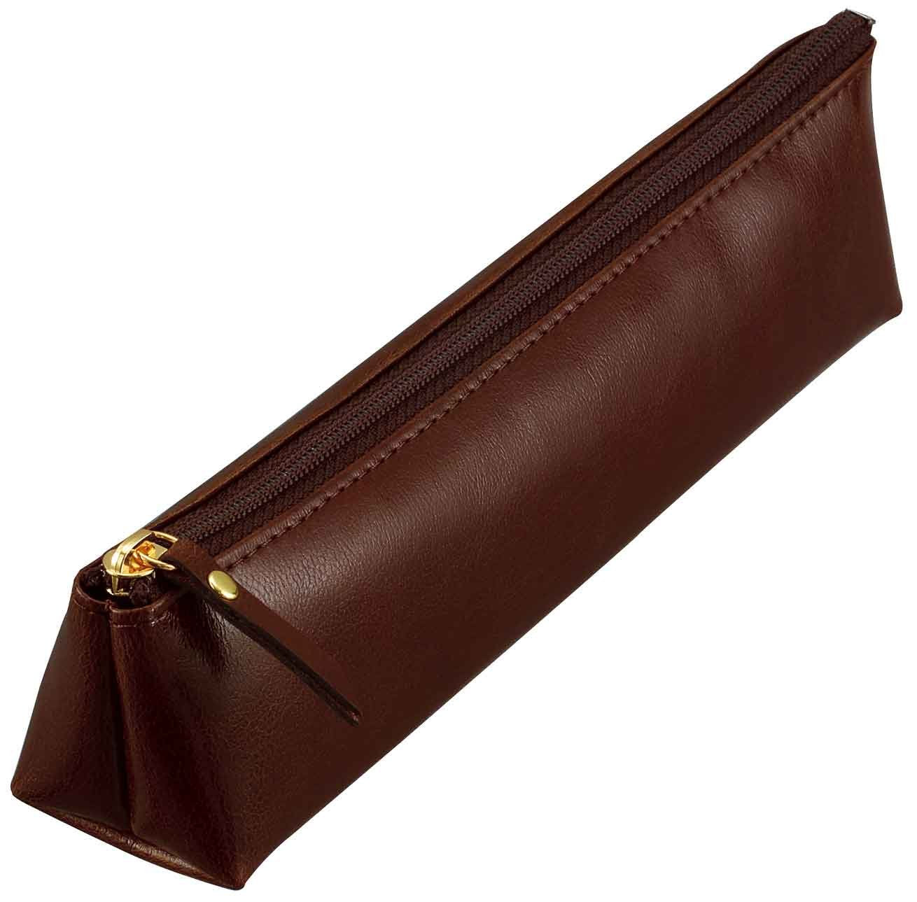 Raymay Fujii FD81C Gloire Pencil Case, Triangle Type, Brown