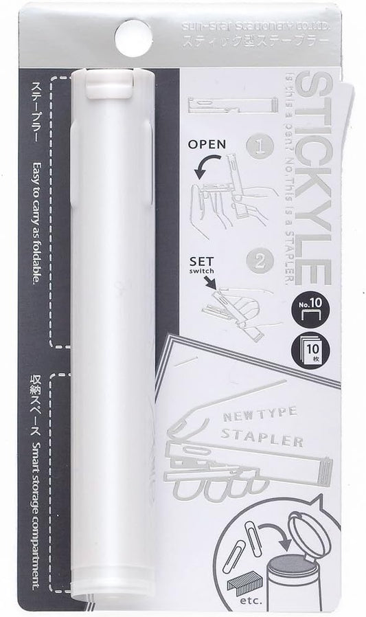 Sunstar Pen Type Stapler Stickyle, White (S4763220)
