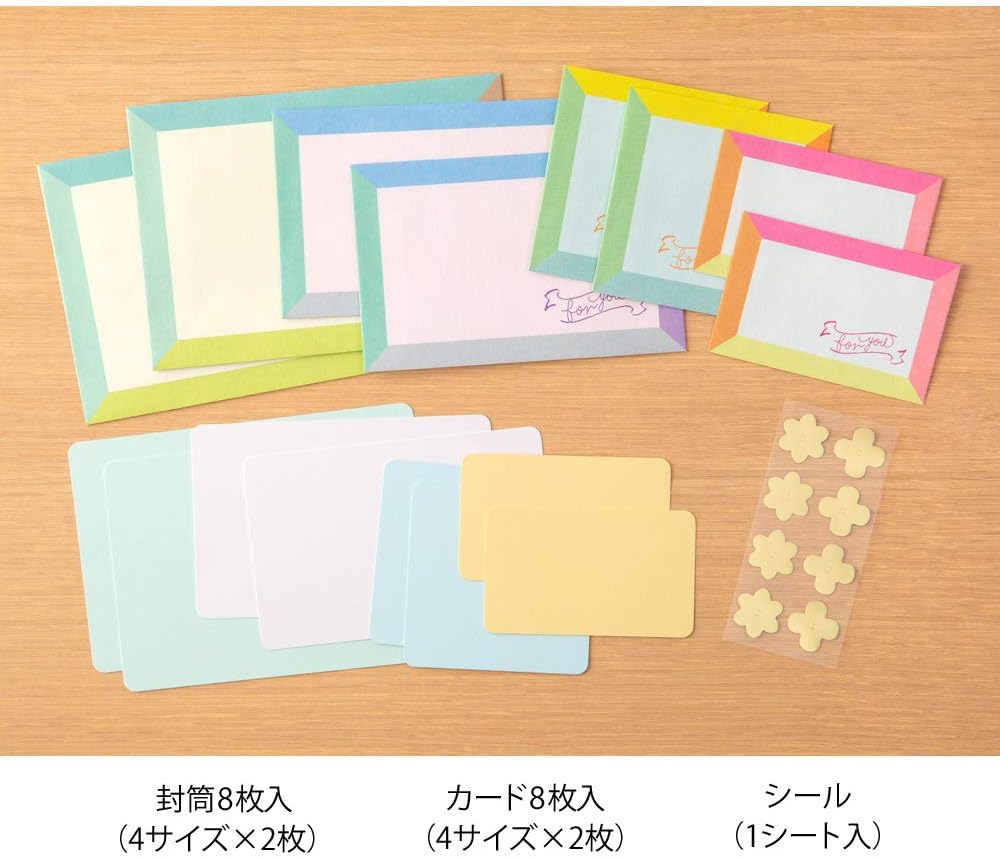 Card letter set, frame