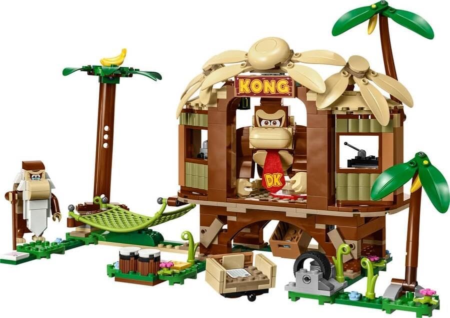 LEGO 71424 Super Mario Donkey Kong Hut Expansion Set, Construction Toy with 2 Characters, Combine with Starter Pack, for Kids, Boys and Girls Ages 8 and Above