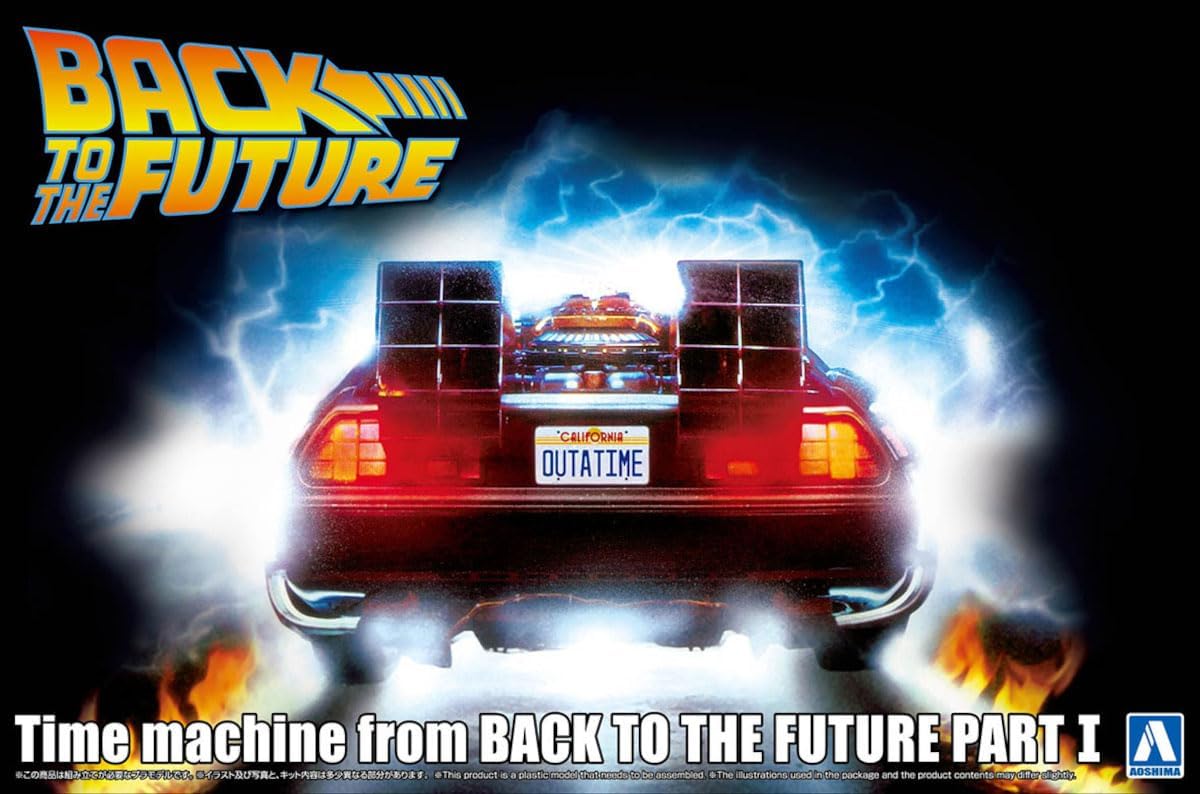 Aoshima Back to The Future Part I: Time Machine 1:24 Scale Model Kit