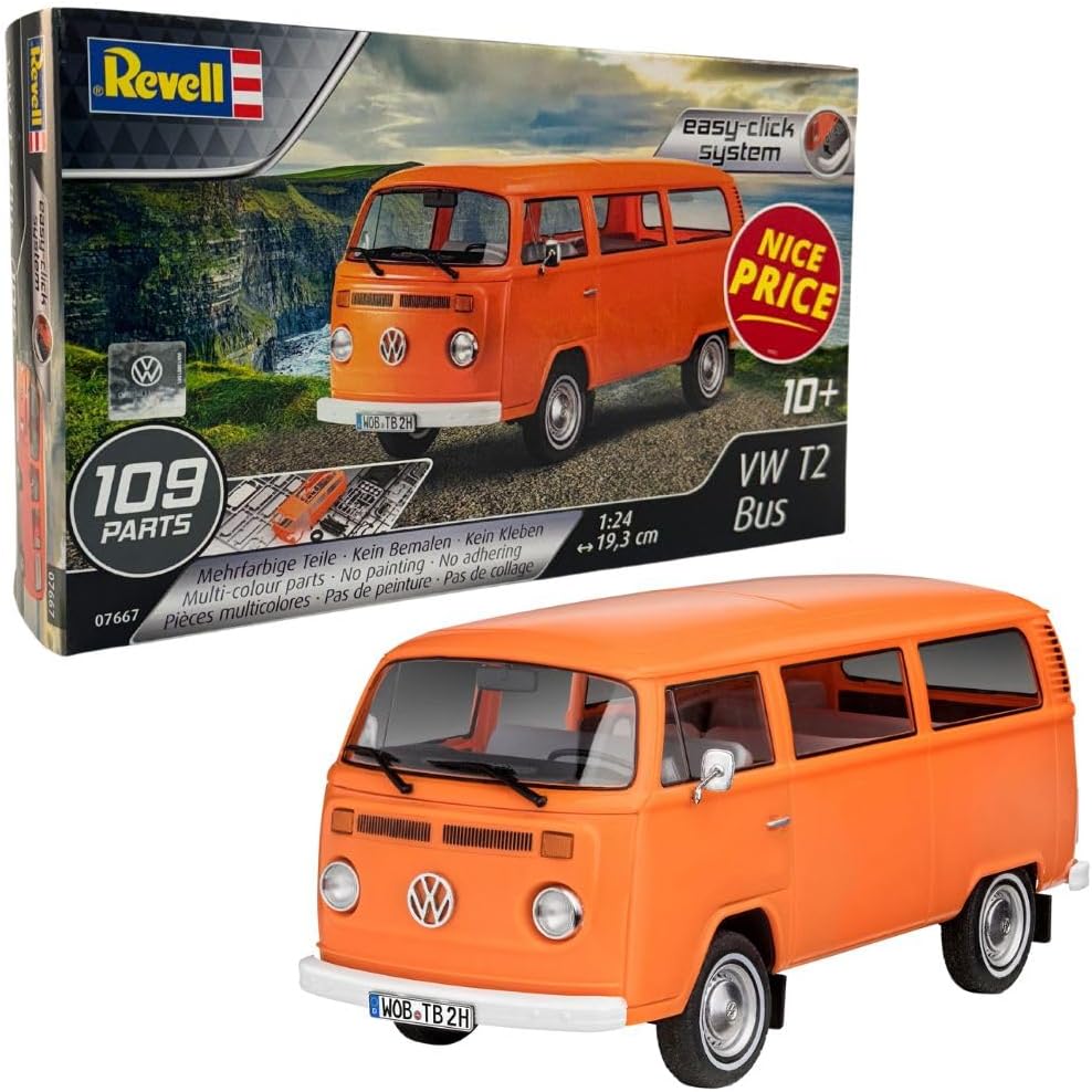 Revell RV07667 VW T2 Bus (Easy Click) Model kit