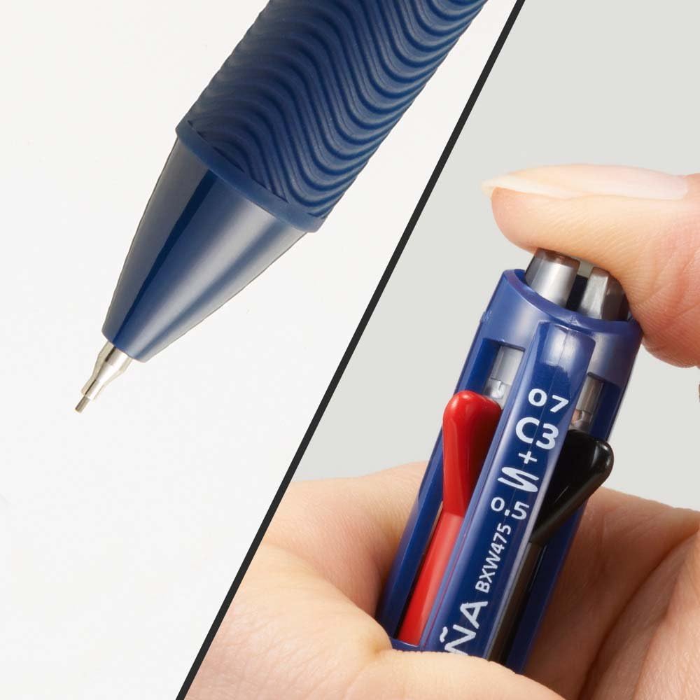 Pentel Vicuna BXW475C Multi-Functional Pen, Blue Shaft
