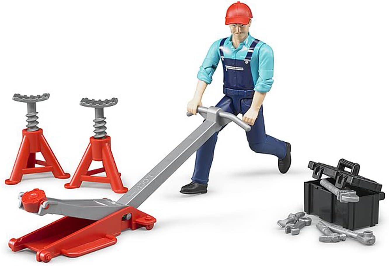 Bruder bworld Man with Repair Shop Accessories