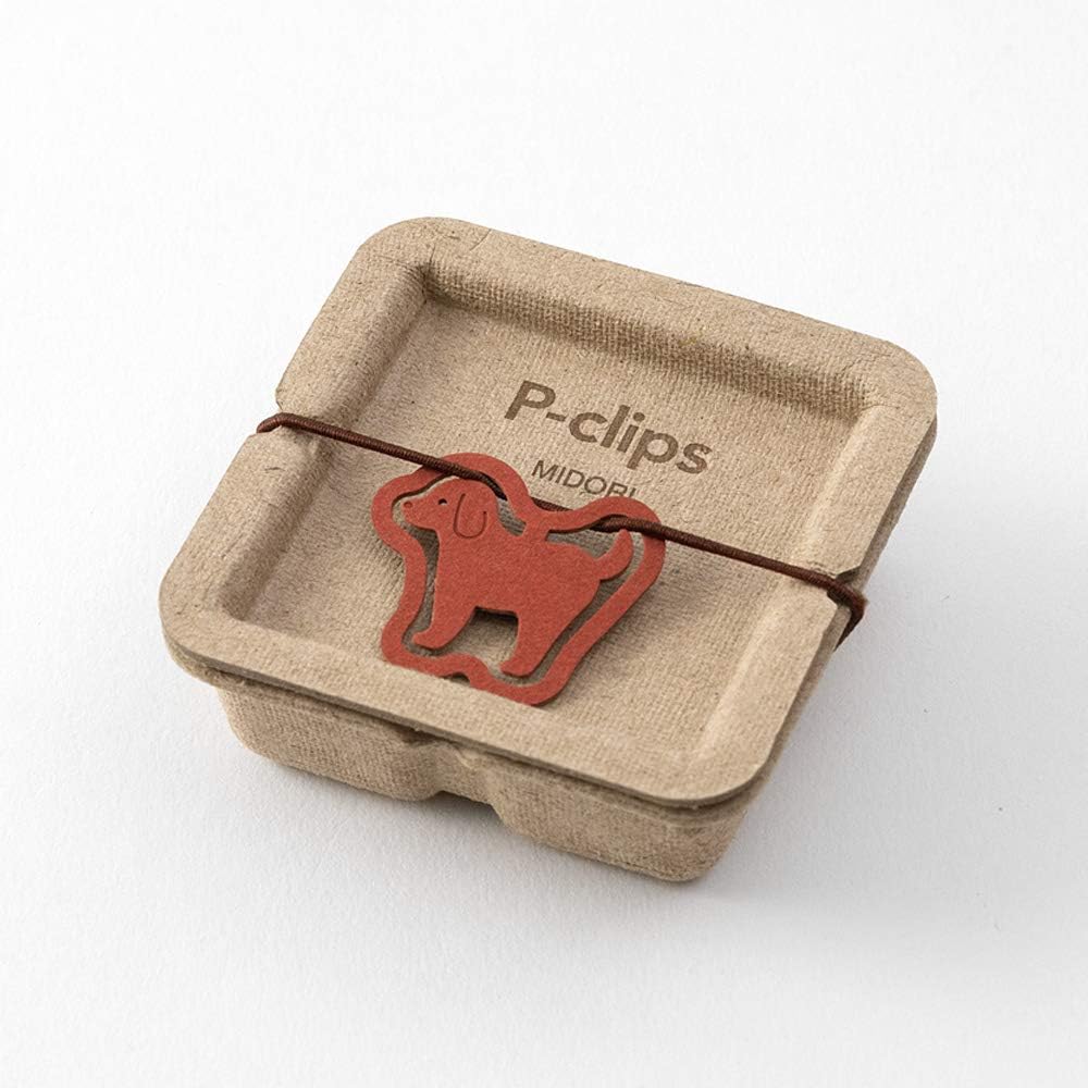 Midori 43396006 Clips, Peaclips, Dog Pattern