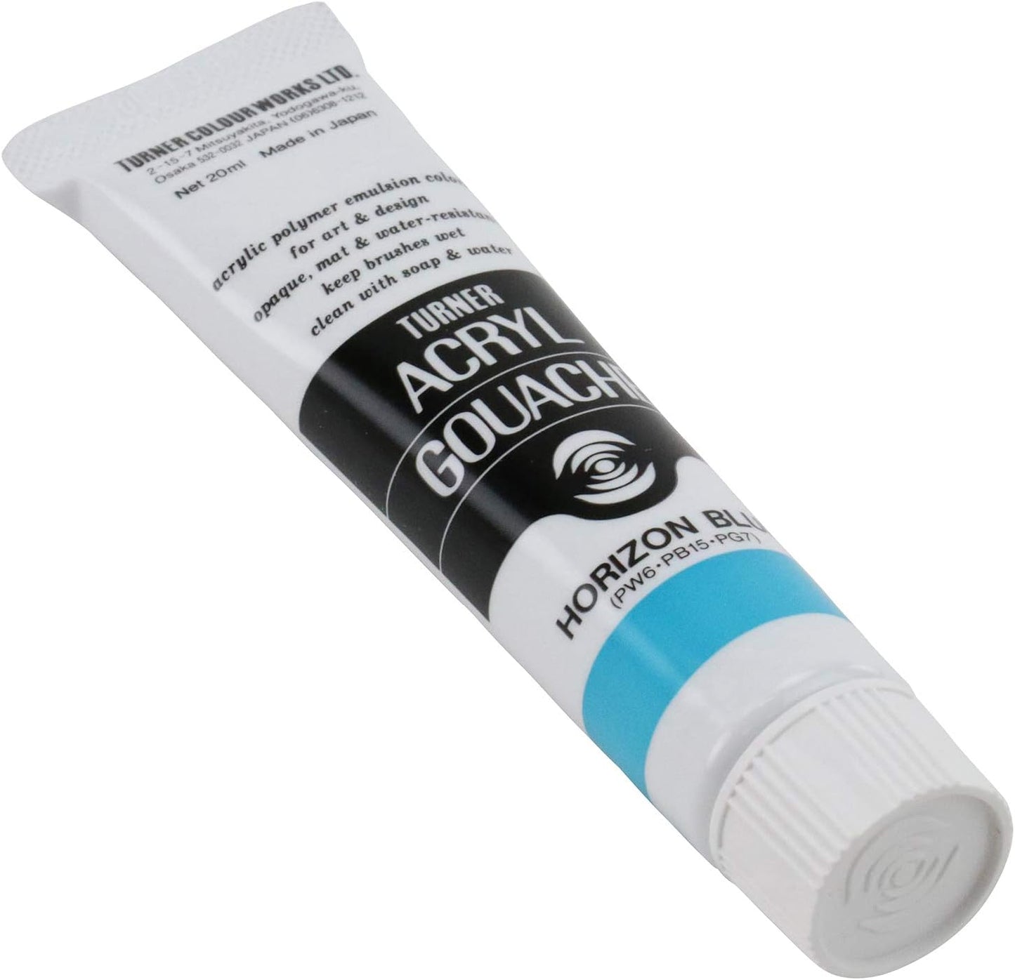 Turner Colour Works Acryl Gouache Artist Acrylic Paint - Single 20 ml Tube - Horizon Blue