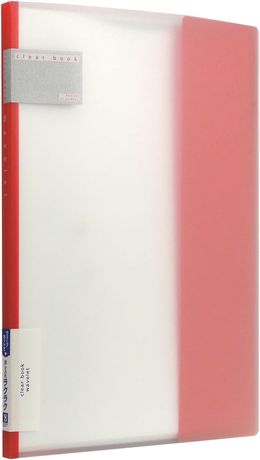 Kokuyo clear book Webre A4 20 sheets Scarlett La -T1-12