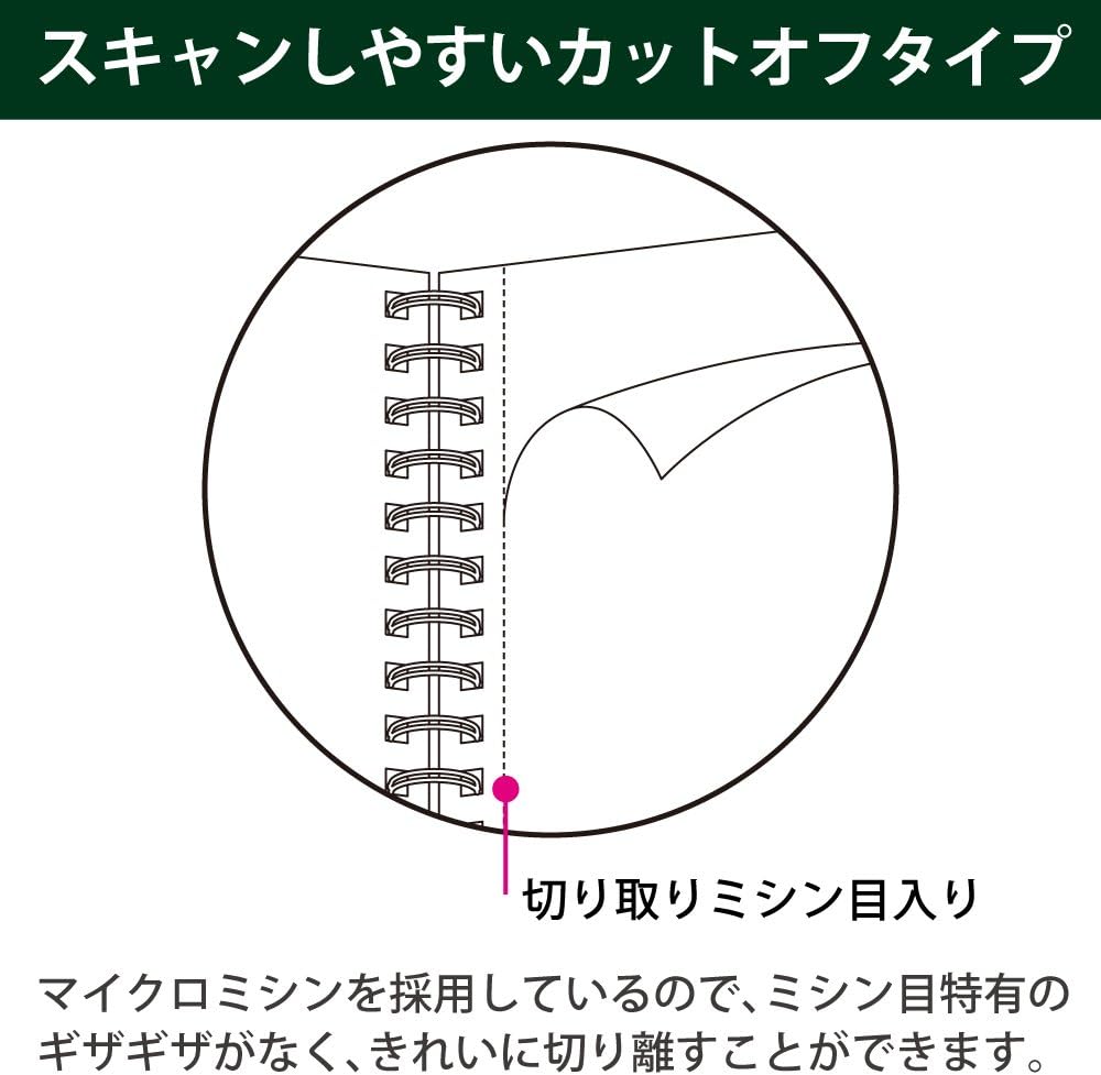 Kokuyo campus Twin Ring Notebook plain 40 sheets A4 scan -T223W-M