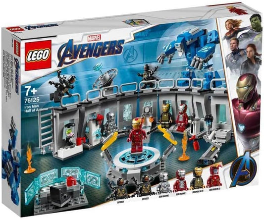 LEGO 76125 Super Heroes Marvel Avengers Iron Man Hall of Armor, Modular Lab with 6 Marvel Universe Minifigures, Playset