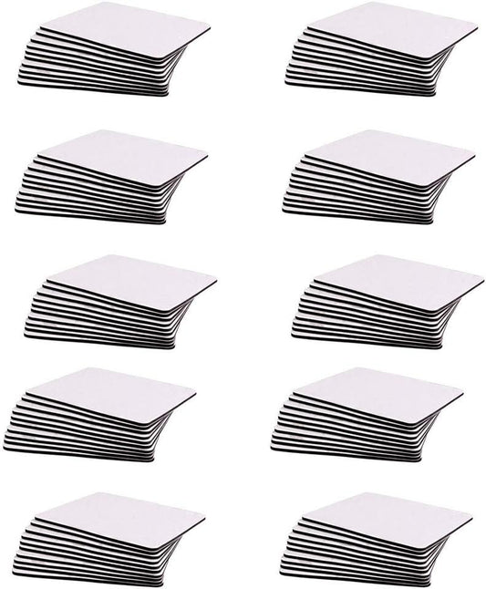 FCLUB 100pcs Magnetic Magnet Squares with strong Self Adhesive for Watercolor Half Pans