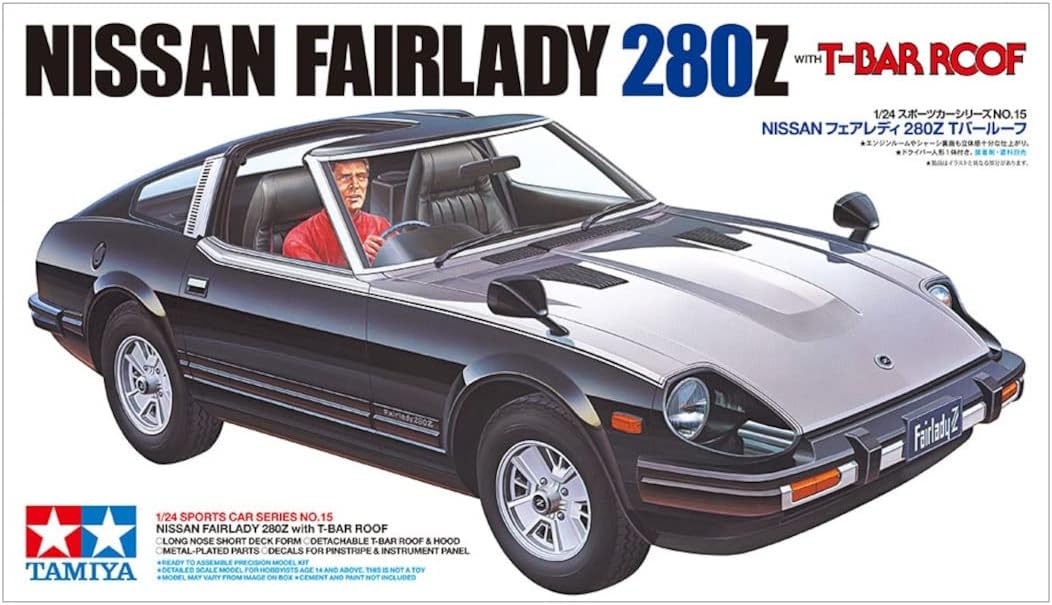 Tamiya 1/24 Nissan Fairlady 280Z with T-Bar Roof TAM24015 Plastics Car/Truck 1/24-1/25