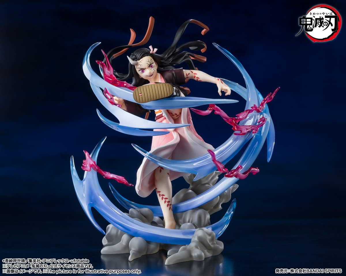 TAMASHII NATIONS - Demon Slayer: Kimetsu no Yaiba - Nezuko Kamado -Demon Form Advancing Ver., Bandai Spirits FiguartsZERO Collectible Statue