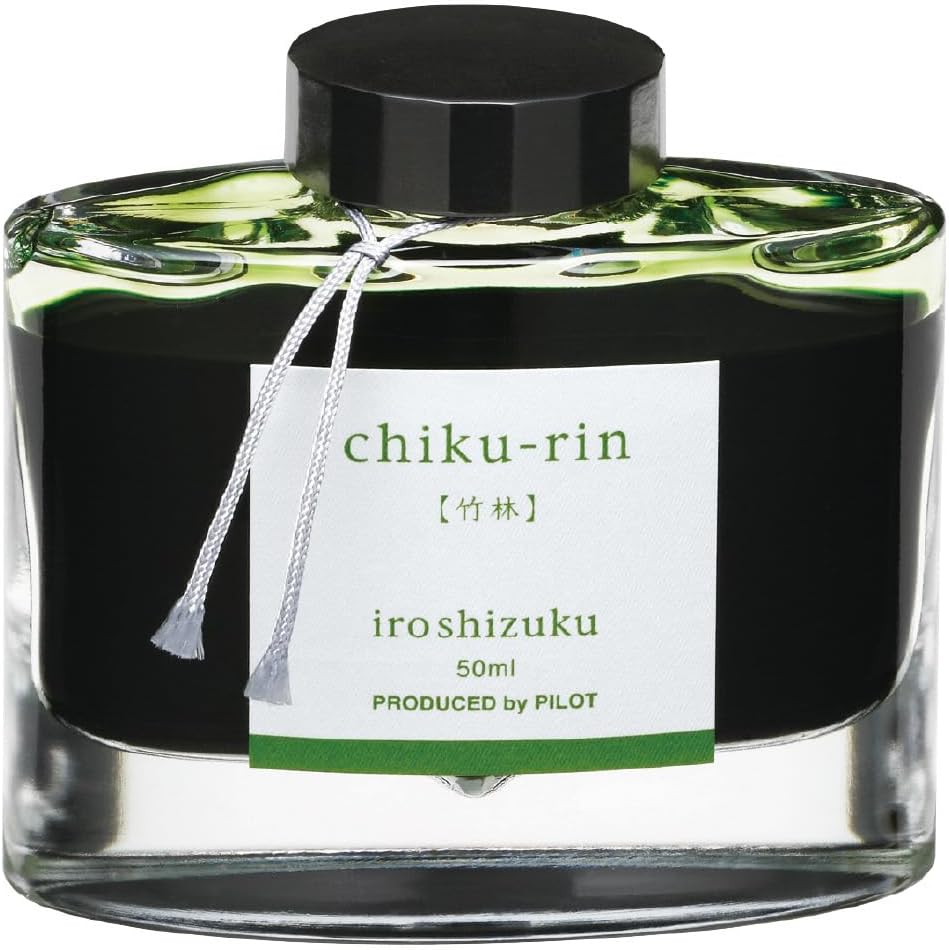 PILOT Iroshizuku Fountain Pen Ink - 50 ml Bottle - Chiku-rin Bamboo Forest (Yellow Green) (japan import)