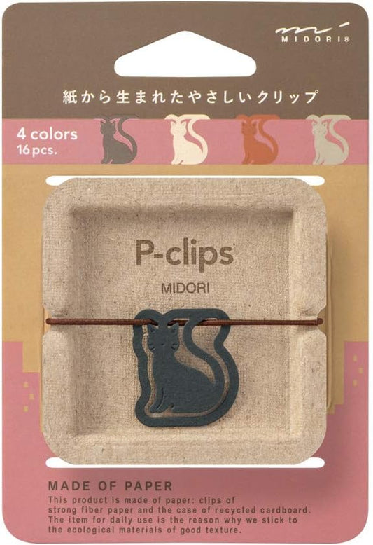 Midori Clip 43397006 Cat Pattern