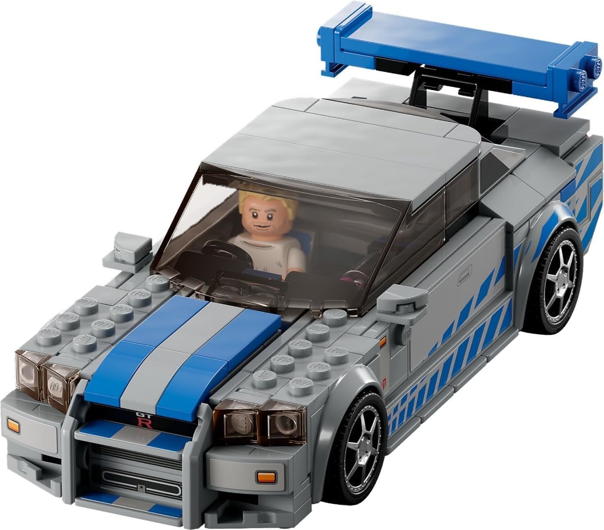 Lego Speed Champions 2 Fast 2 Furious Nissan Skyline GT-R (R34), Race Car Toy Model Building Kit, Collectible with Racer Minifigure, 2023 Set for Kids, Boys and Girls Ages 9 and Up 76917