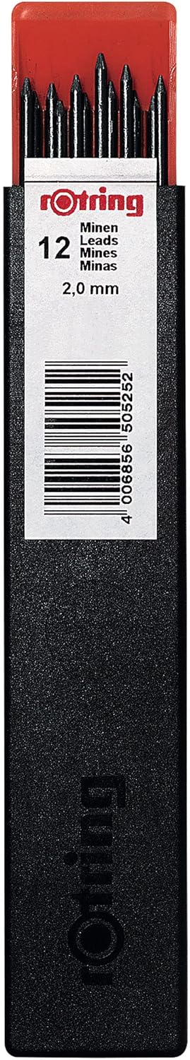 rOtring Tikky Mechanical Pencil, Replacement Leads, 2.0 mm