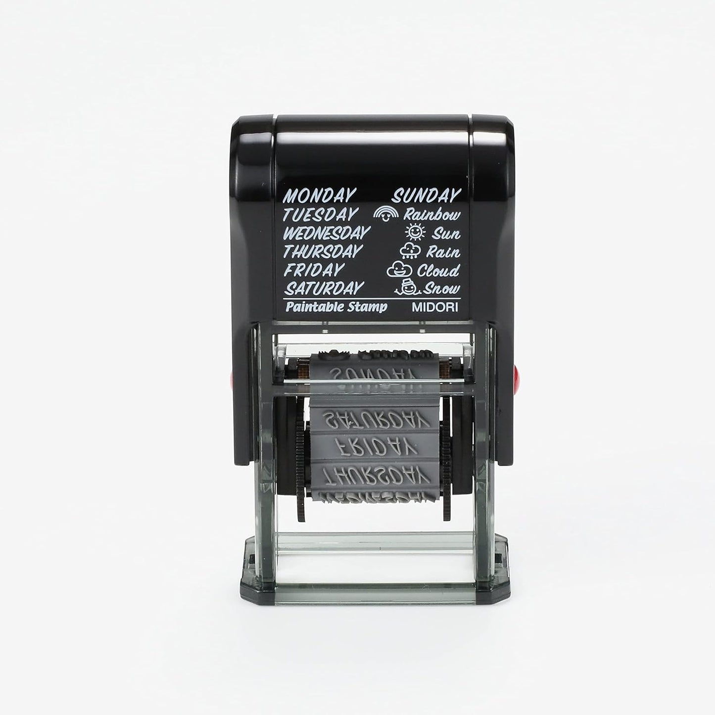 Midori 35375006 Rotating Stamp, Day and Weather Pattern