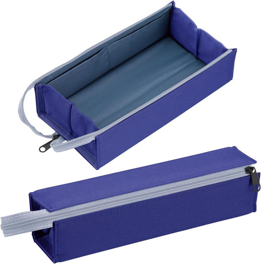 Kokuyo F-VBF122-8 Pencil Case, C2, Sheet Blue, Size L, Violet Blue