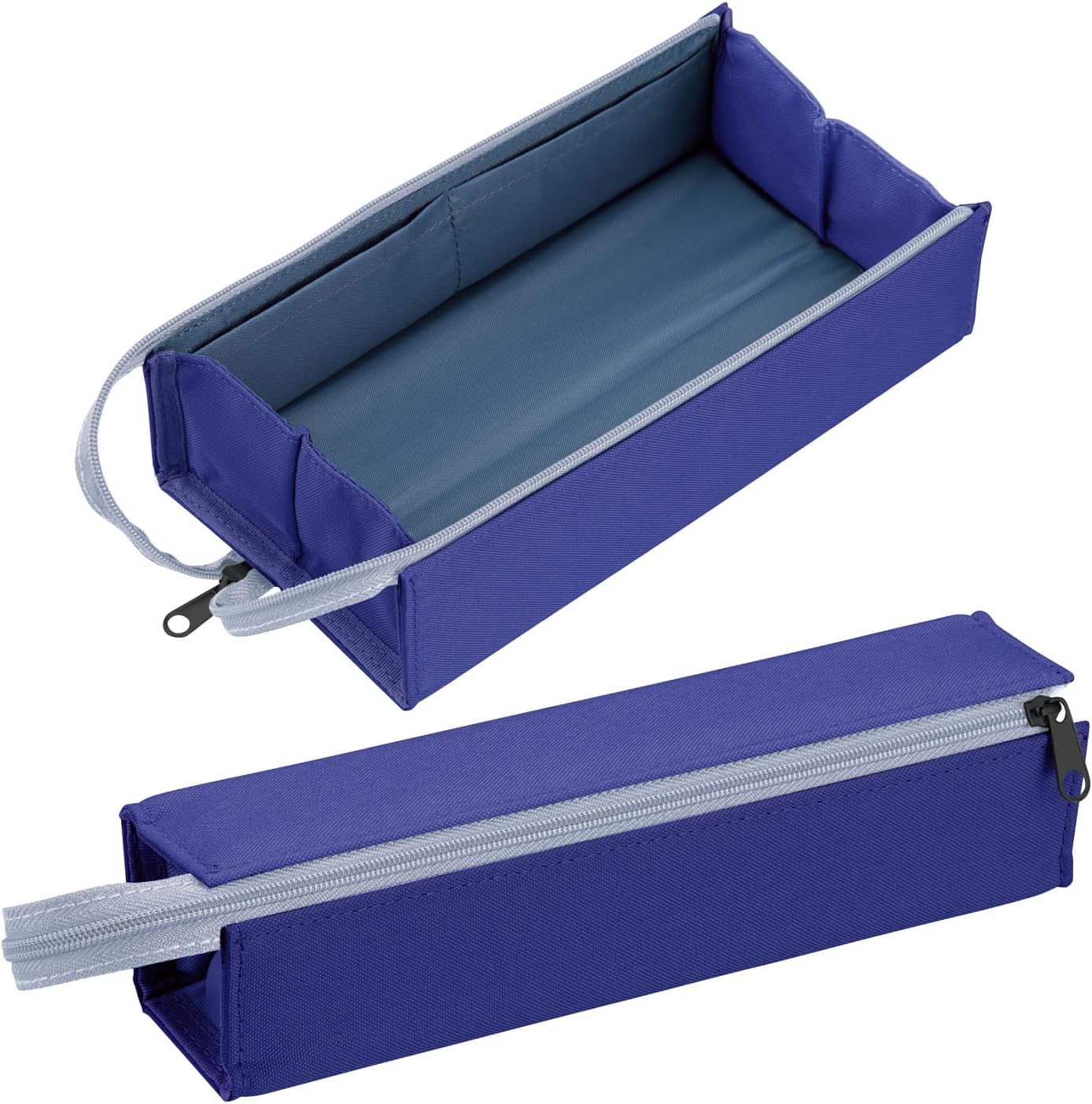 Kokuyo F-VBF122-8 Pencil Case, C2, Sheet Blue, Size L, Violet Blue