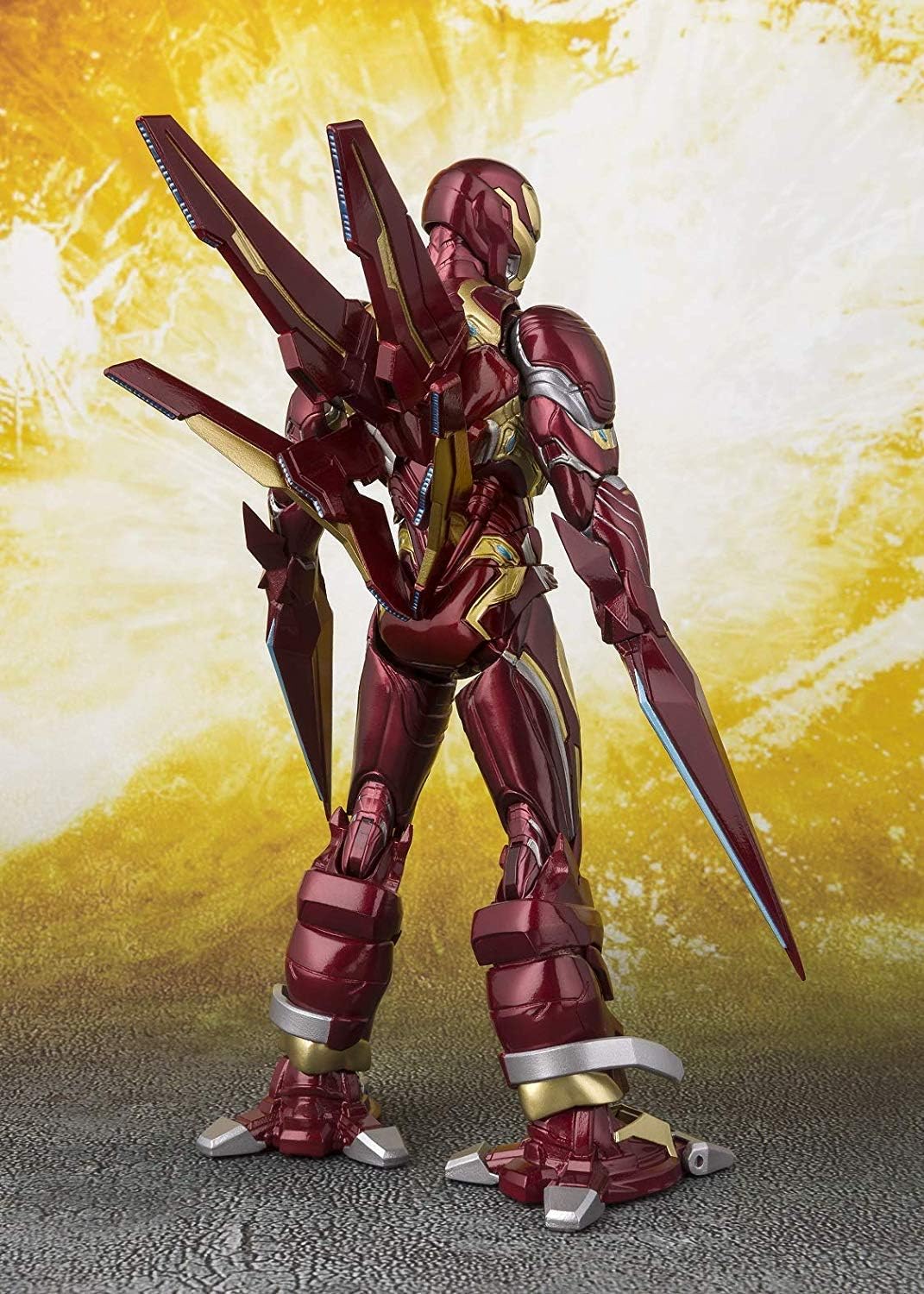 TAMASHII NATIONS Bandai S.H.Figuarts Iron Man MK-50 Nano Weapon Set Avengers Infinity War Action Figure