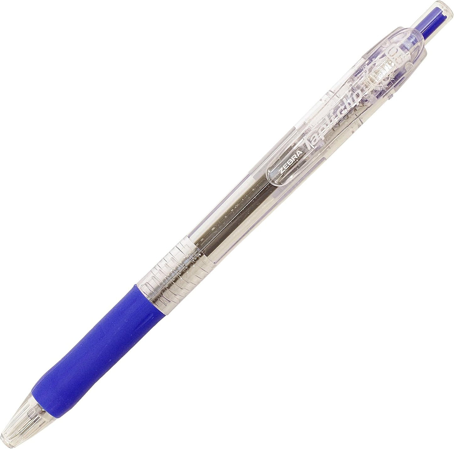ZEBRA Knock Oil-Based Ink Ballpoint Pen, TapliClip, 0.5, Blue Ink