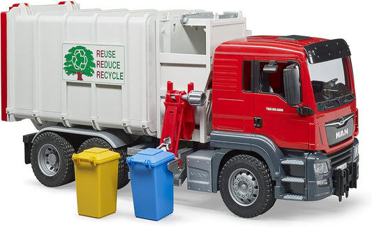 Bruder Man Tgs Side Loading Garbage Truck Vehicles-Toys