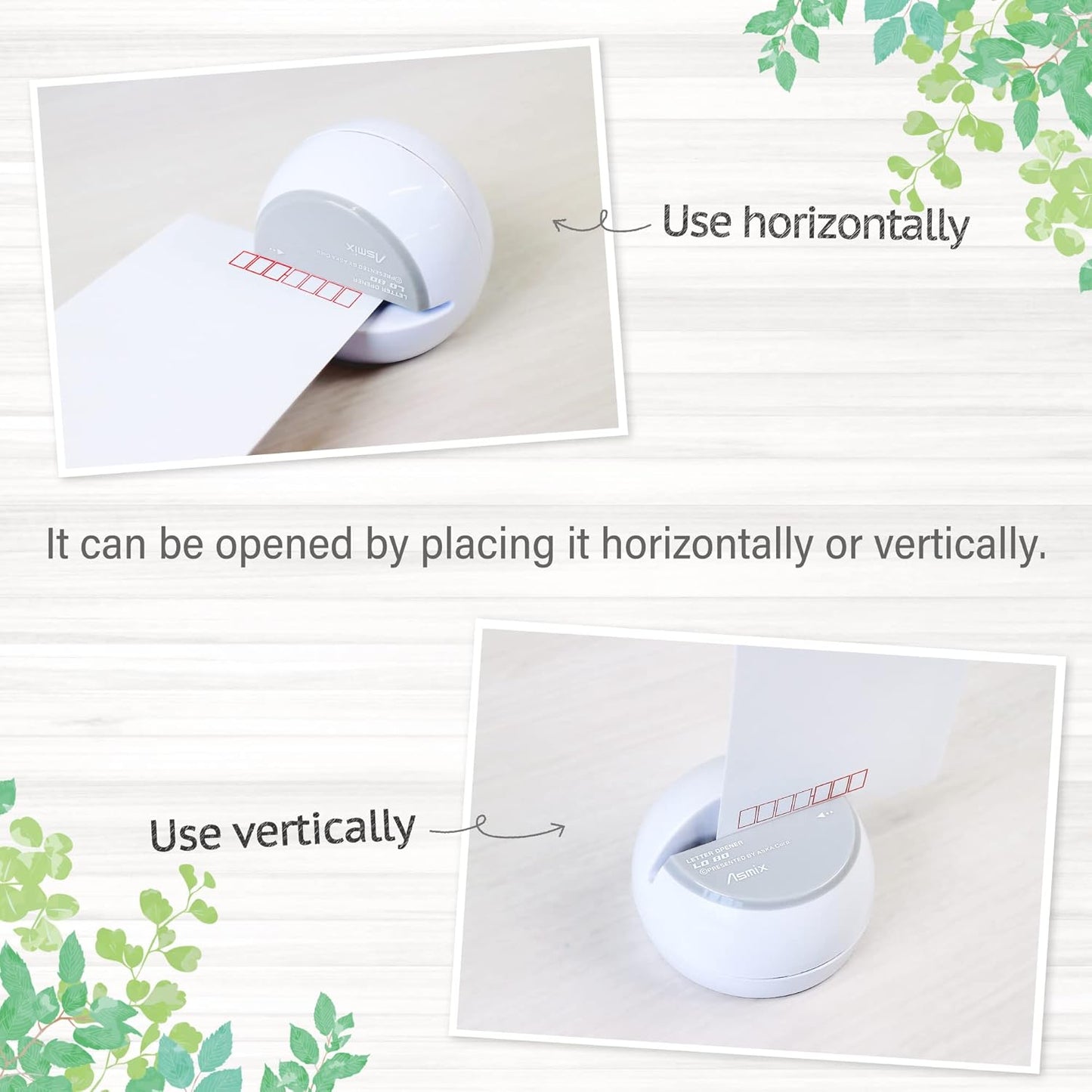 Electric Letter Opener White, LO80W,Letter openers Envelope, Envelope Opener, Asmix(Japan Import)