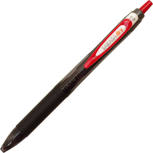 ZEBRA Gel Ballpointpen SARASA dry 0.7mm, Red Ink