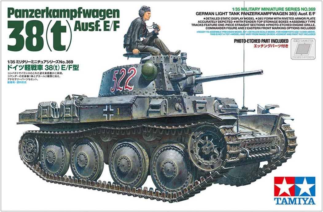 Tamiya 35369 1/35 German Lt Tank Panzerkampfwagen 38t Ausf E/F