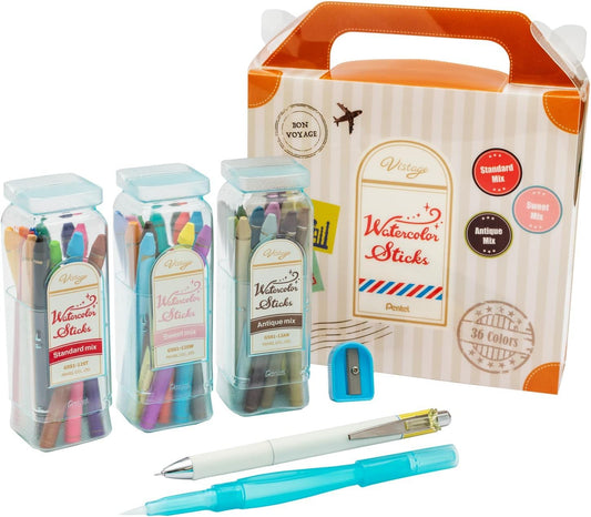 Pentel Watercolor Pencils – 36 Colors Set (GSS1-36AMZ)