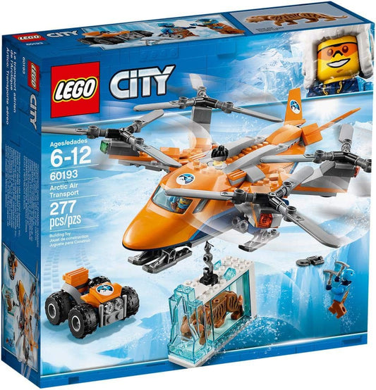 City Arctic Air Transport, Expedition Helicopter Toy, Explorer Quadrocopter, Winter Rescue Adventure Set