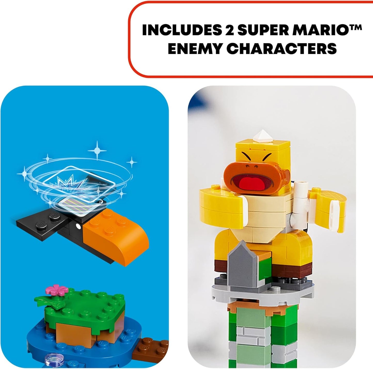 LEGO Super Mario Boss Sumo Bro Topple Tower Expansion Set 71388 Building Kit; Collectible Toy for Kids; New 2021 (231 Pieces), Multicolor
