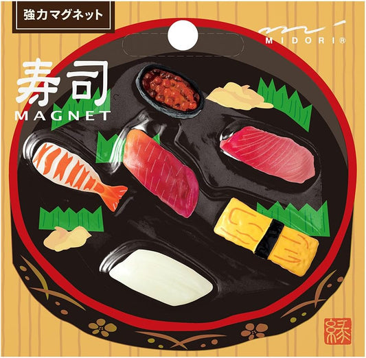 Midori 49869006 Magnetic Mini Sushi A, 6 Pieces