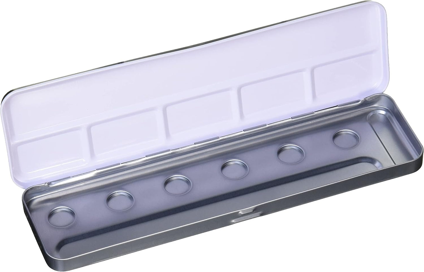 Finetec Empty Metal Box, with Palette Area for 6 Mica Based Watercolor Pans (F06)