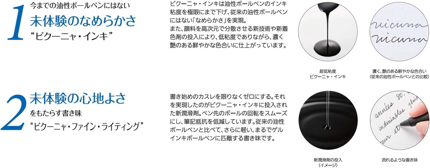 Pentel Multi Function Pen Vicuna Ex, Fine Ballpoint Pen and 0.5mm Mechanical Pencil, Pink (BXW1375P)