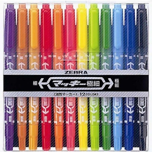 ZEBRA MCF-12C Marker (12 Colors)