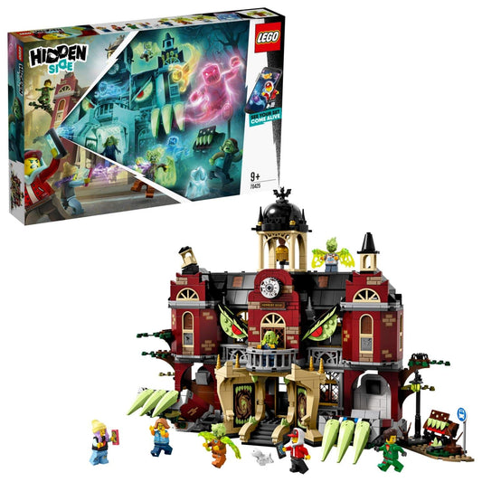 LEGO® Hidden Side – Haunted School Newbury Ghost Hunt Interactive Building Game, 1474 Pieces, Ages 9+