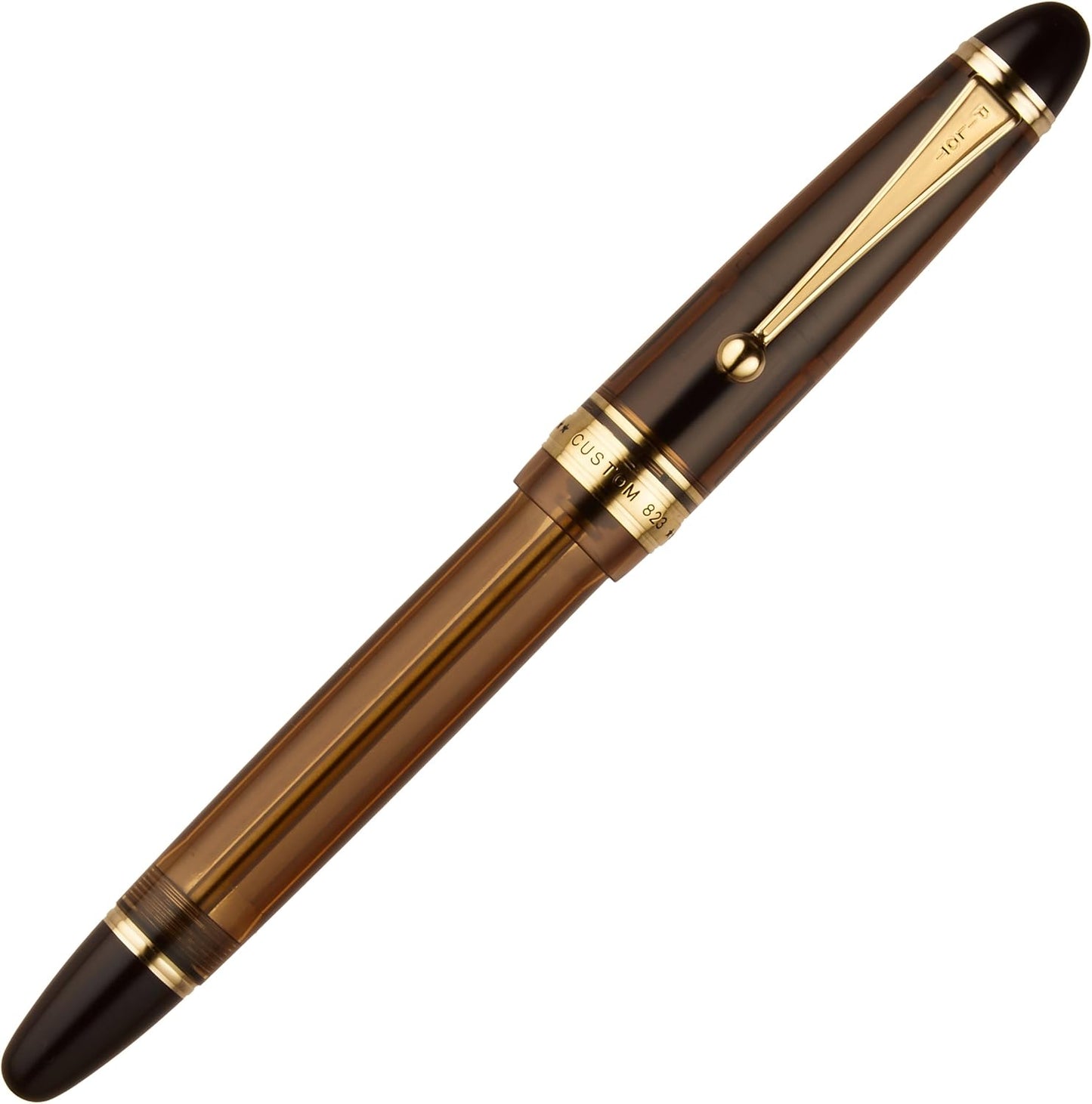 PILOT "CUSTOM 823 - Plunger Type/Transparent Brown (nib : Medium)