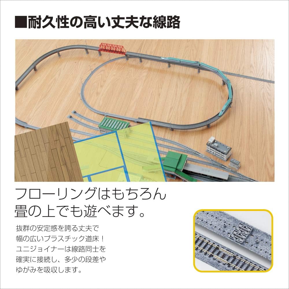 KATO 20-852 N-Gauge Endless Railway Basic Set Master 1 Railway Model Rail Set, Black