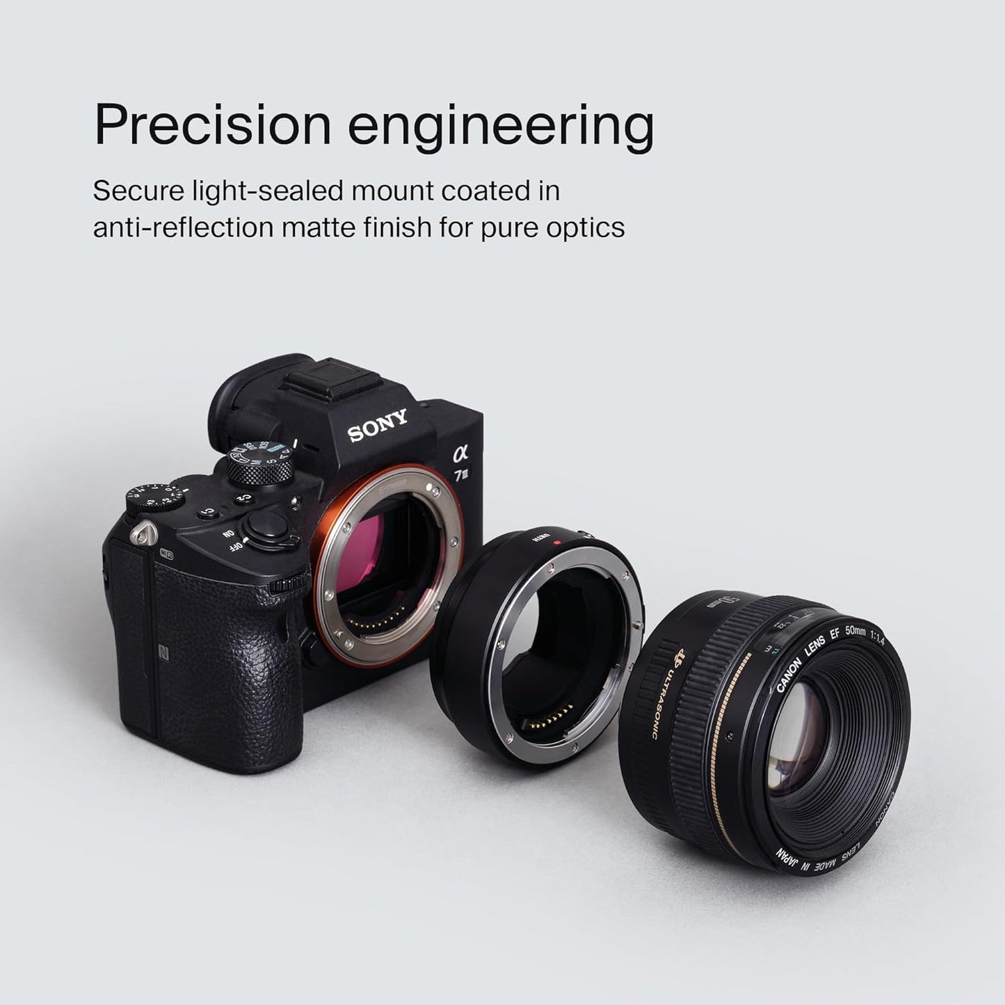 Urth Lens Mount Adapter: Compatible with Canon (EF/EF-S) Lens to Sony E Camera Body (Electronic)