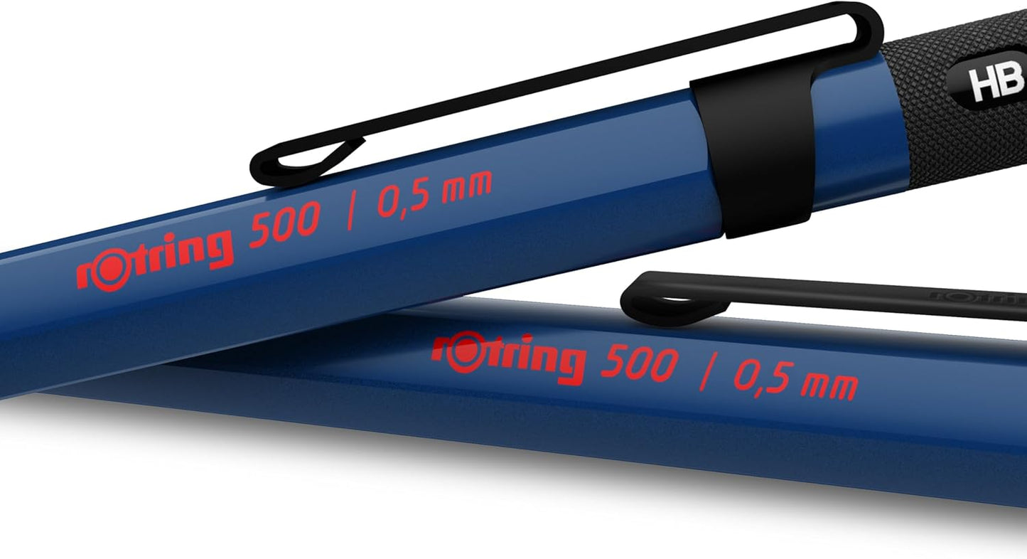 Rotring 500 Mechanical Pencil, Blue Barrel, 0.5mm