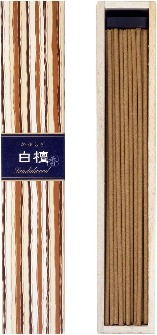 Nippon Kayuragi Incense Sticks - Sandalwood, Japanese Quality Incense