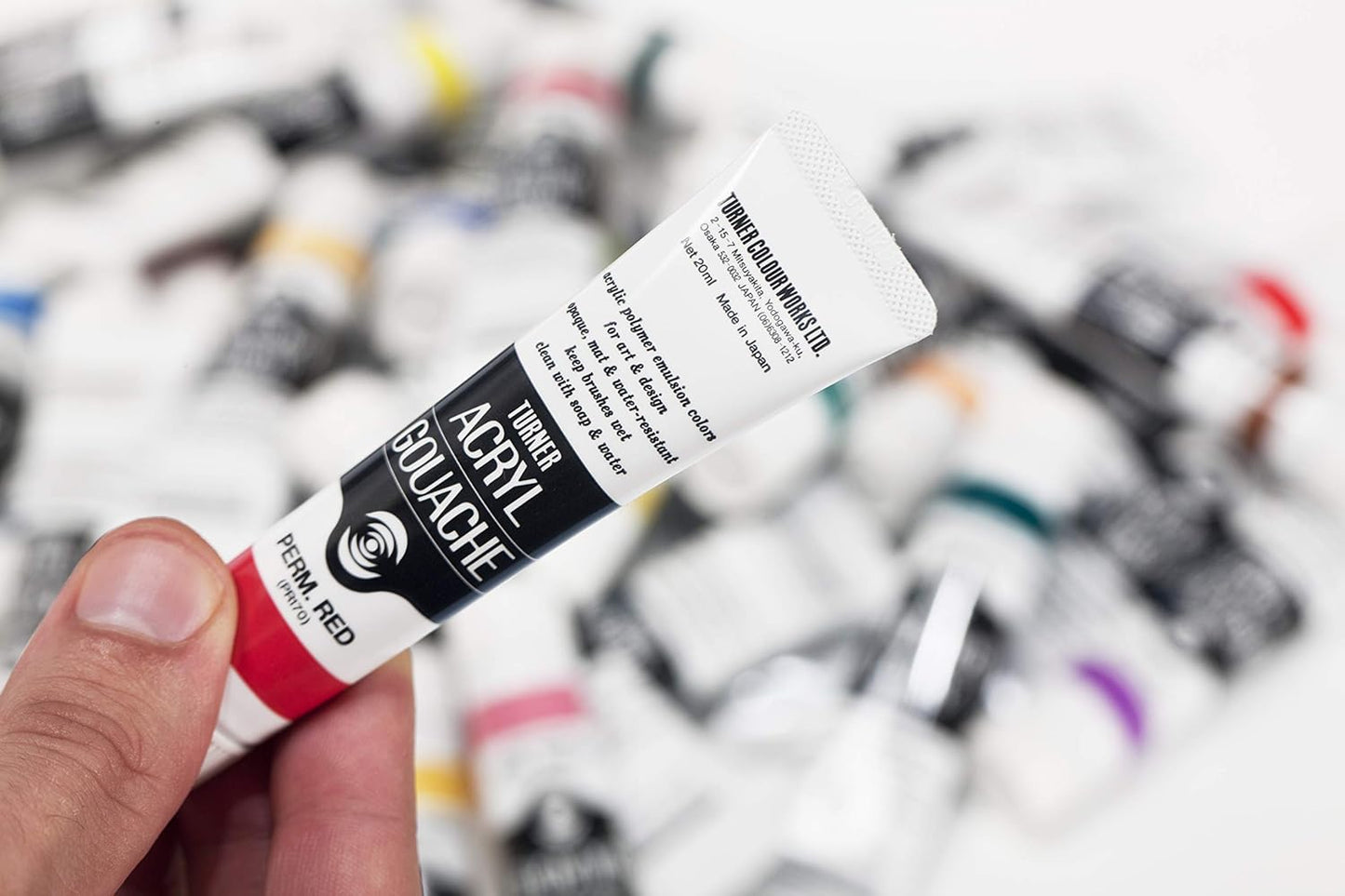 Turner Colour Works Acryl Gouache Artist Acrylic Paint - Single 40 ml Tube - Permanent Yellow Orange