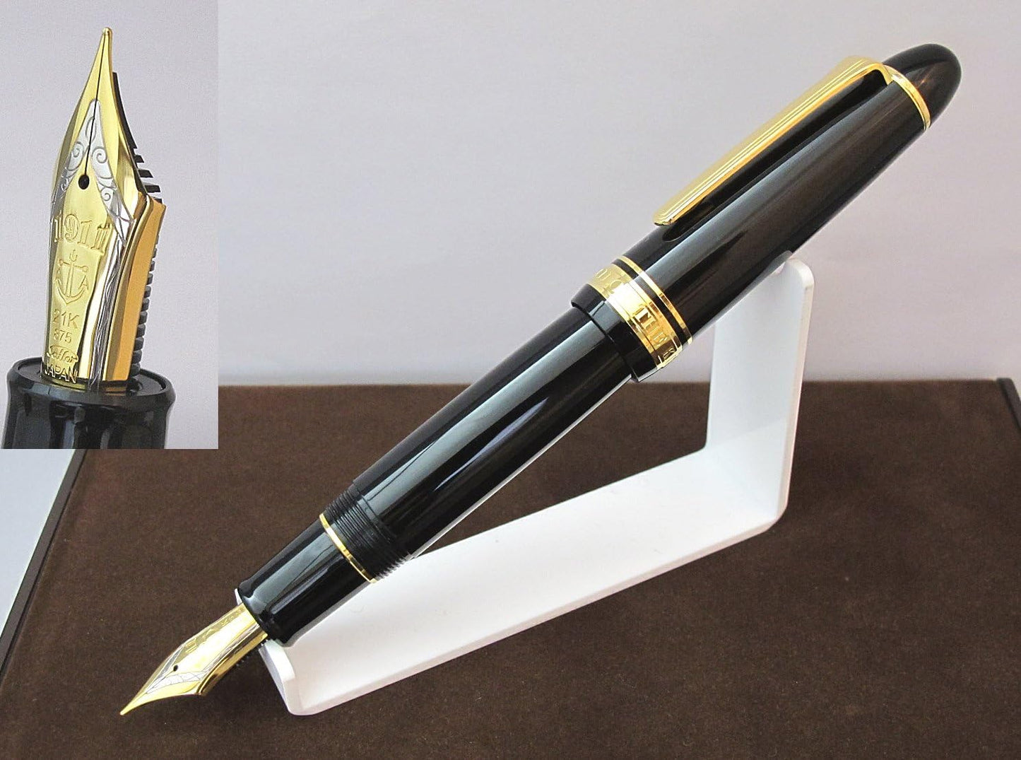 Sailor Fountain Pen King Profit ST Black Bold 11-6001-620